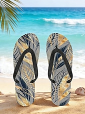 halpa miehet-miesten sinilehtiset varvastossut – trooppinen ja tyylikäs tyyli rantalomalle, saarihyppelylle ja rantaillallisille