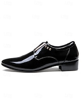 preiswerte Derby Schuhe-Herren Geschäftlich Täglich Hochzeit Lackleder Bequem Loafer Schwarz Braun Frühling Herbst Ganzjahres