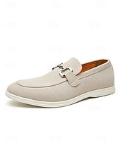 economico Mocassini-scarpe slip-on verdi da uomo con fibbia, scarpe casual eleganti per uomini alla moda, perfette per incontri informali, feste, abbigliamento quotidiano e matrimoni