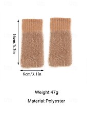 abordables Guantes de mujer-Guantes elásticos de piel sintética para mujer: disponibles en varios colores, suaves y acogedores, perfectos para el invierno y salidas informales.