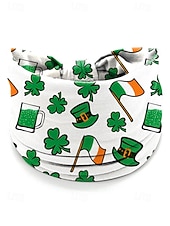billiga Tillbehör-Damhårband med polyestertryck, flermönster med shamrockmönster för St. Patricks dag, stretchig och andningsbar festivalstil för högtidsfiranden, parader och vardagskläder