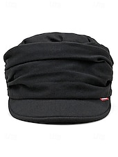 tanie Kapelusze damskie-damska czapka plisowana z poliestru – wiele kolorów, swobodny styl, idealna do noszenia na co dzień i w podróży