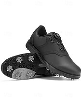 baratos Sapatos de Golfe Masculinos-Sapatos de golfe masculinos brancos, construção leve e respirável, sola com aderência estável, estilo esportivo e elegante para campos de golfe e atividades ao ar livre.