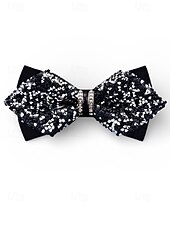 Недорогие Свадьба ACC-Мужской галстук-бабочка из полиэстера с блестками и кристаллами, доступен в нескольких цветах, идеально подходит для свадеб и вечерних мероприятий.