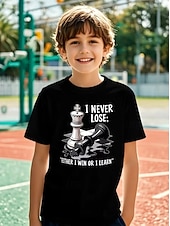abordables Humor Divertido 3D del Niño-Chico 3D Graphic Camiseta Manga Corta Impresión 3D Verano Primavera Deportes Moda Ropa de calle Niños 4-12 años Cuello Barco Casual Diario Exterior Ajuste regular