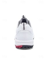economico Scarpe da Golf da Uomo-scarpe da golf da uomo bianche e nere con design ventilato, ideali per campi da golf e sport all'aria aperta