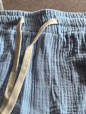 Недорогие Классический-Муж. Шорты Летние шорты Пляжные шорты Повседневные шорты Кулиска Эластичная талия Сплошной цвет Комфорт Длина колена Повседневные на открытом воздухе Уличная одежда Мода Ретро Синий Белый