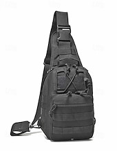 billiga Herrväskor-Herrkamouflage nylon axelremsväska bröstväska – flera fickor, stor kapacitet, hållbar design för utomhussporter, vandring, camping och resor