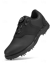 baratos Sapatos de Golfe Masculinos-Sapatos de golfe masculinos brancos, construção leve e respirável, sola com aderência estável, estilo esportivo e elegante para campos de golfe e atividades ao ar livre.