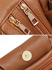 economico Borsette e borse tote-borsa da donna in similpelle – vari colori, elegante manico rotondo, resistente e spaziosa – perfetta per outfit casual di tutti i giorni e da sera