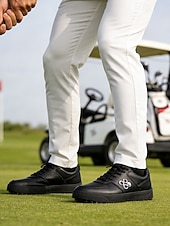 tanie Męskie buty golfowe-Męskie niebieskie buty golfowe, lekka, amortyzowana podeszwa, przewiewna cholewka, sportowy styl do gry na polach golfowych i na świeżym powietrzu