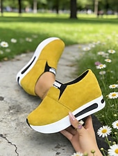 economico Sneakers da donna-scarpe da ginnastica slip-on verdi da donna per il giorno di San Patrizio: scarpe da passeggio leggere con plateau per le celebrazioni dei festival irlandesi, sfilate, feste, viaggi e abbigliamento quotidiano