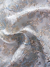 رخيصةأون فستان سهرة على شكل A-A-الخط طول الأرض فستان رسمي فساتين السهرة منفوش الزي الرسمي أنيق سبليت عالية بدون كم V رقبة حفلة في الحديقة زفاف قماش الجاكار مع انقسام