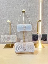 お買い得  結婚 ACC-女性用スパンコール付きポリエステル製イブニングクラッチ - マルチカラー - チェーンストラップ - 結婚式やパーティーに最適