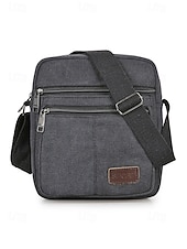 abordables Bolsos de hombre-Bolso bandolera de lona para hombre, varios colores, material duradero, ideal para salidas informales, viajes y uso diario.