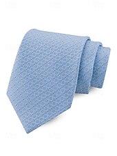 abordables Boda ACC-Corbata de poliéster para hombre, con diseño de cuadrícula pequeña, varios colores, largo ajustable, adecuada para bodas, negocios y viajes diarios.