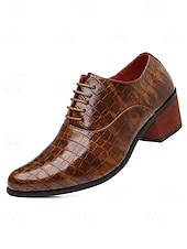 abordables Chaussures Oxford-Chaussures habillées pour hommes en similicuir bordeaux à motif croco – chaussures élégantes et formelles pour les mariages, les témoins et les occasions spéciales.