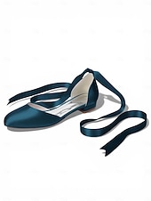 baratos Dama de honra-Sapatilhas femininas multicoloridas de cetim com amarração no tornozelo, elegantes sapatos de bico fino para damas de honra em casamentos ao ar livre no gramado.