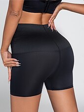 abordables Corset serre taille-Femmes Gaine Sculptante Ceinture de sudation Occasionnel Couleur Unie Taille Élastique Shorts Quotidien Sans manches Noir Marron Été Printemps Automne Hiver Mince