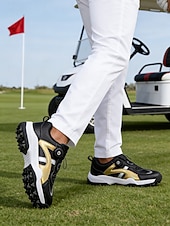economico Scarpe da Golf da Uomo-scarpe da golf da uomo blu e bianche, leggere, comode, dal design elegante, perfette per il golf e le feste all'aperto