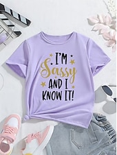 Недорогие Юмористический 3D Игровой Стиль Девочки-Девочки 3D Графика Буквы Футболка С короткими рукавами 3D печать Лето Весна Спорт Мода Уличный стиль Дети 4-12 лет Вырез под горло Повседневные на открытом воздухе Стандартный