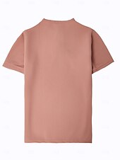 ieftine Tricou casual Henley-Bărbați Cămașă Henley Waffle Tee Top Manșon scurt Henley Vară Culoare solidă Modă Designer Comfortabil Nasturi Simplu Casual Zilnic În aer liber Negru Roz Alb Top tricou pentru bărbați
