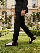 economico Scarpe Oxford-Per uomo Oxford Classico Giornaliero Serata e festa PU Nero Marrone Autunno Primavera