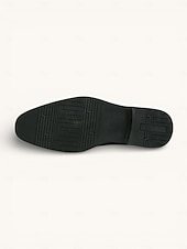 baratos Sapatos Oxford-Homens Sapatos sociais Pele PU Confortável Antiderrapante Respirável Com Cadarço Preto Dourado Outono Inverno