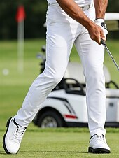 economico Scarpe da Golf da Uomo-Per uomo Vintage Sportivo Casual All'aperto Golf Microfibra Confortevole Allacciatura Nero Bianco Giallo Estate Primavera Autunno
