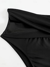 economico Slip bikini-Per donna Costumi da bagno Boxer elasticizzati Costume da bagno Vita alta Vacanza Abbigliamento da Spiaggia Tinta unica Senza Maniche Costumi da bagno
