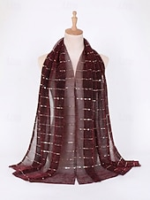 economico Matrimonio ACC-scialle da damigella d'onore da donna, può essere usato come sciarpa, disponibile in più colori, materiale in poliestere, design elegante per matrimoni e feste