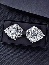 Недорогие Свадьба ACC-Мужской галстук-бабочка из полиэстера с блестками и кристаллами, доступен в нескольких цветах, идеально подходит для свадеб и вечерних мероприятий.