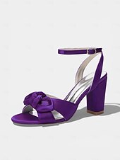 economico Invitato al matrimonio-sandali da donna con tacco a blocco e fiocco giallo, eleganti scarpe eleganti con punta aperta per gli invitati alle cerimonie all'aperto