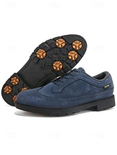 economico Scarpe da Golf da Uomo-Per uomo Vintage Sportivo Casual All'aperto Golf Microfibra Confortevole Allacciatura Nero Bianco Giallo Estate Primavera Autunno