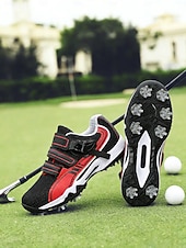 cheap Women's Golf Shoes-Women's Daily Outdoor Walking Flat Heel Round Toe Sporty Casual Comfort Microbial Leather Microfiber Lace-up Black Yellow Red