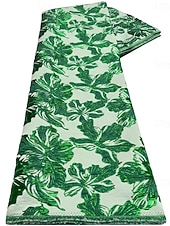  גזרת A עד הריצפה שמלות ערב שמלת נשף אלגנטית וינטאג' פרחוני שרוולים קצרים צווארון עגול קצר מסיבת חצר חתונה כיס ג'אקרד גב בדוגמת דרפה עם שסע כיס