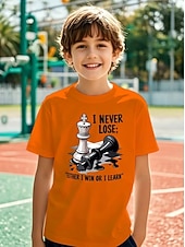 abordables Humor Divertido 3D del Niño-Chico 3D Graphic Camiseta Manga Corta Impresión 3D Verano Primavera Deportes Moda Ropa de calle Niños 4-12 años Cuello Barco Casual Diario Exterior Ajuste regular