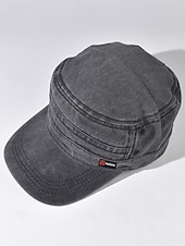 お買い得  メンズ帽子-メンズコットンミリタリーキャップ、調節可能なカジュアルアーミースタイルの帽子、複数の色、軽量で通気性のあるデザイン、メンズアウトドア&amp;日常のカジュアルな帽子