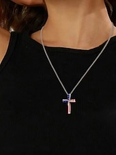 cheap Necklaces &amp; pendants-1PC Necklace For Women's Daily Street Gift Alloy Fancy Cross