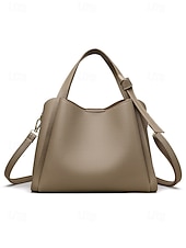 billiga Hand- och toteväskor-Handväska i konstläder för kvinnor – flerfärgade alternativ, mångsidiga axel- och crossbody-modeller, trendig och hållbar för både vardagliga och semiformella tillfällen