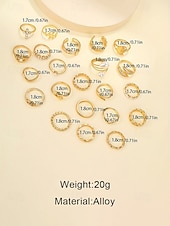 levne Dámské prsteny-Sada dámských prstenů v bohémském stylu – slitina zlata a stříbra, různé designy, ideální pro běžné nošení i slavnostní příležitosti, moderní a jedinečné doplňky