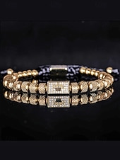 お買い得  結婚 ACC-メンズステンレススチールブレスレット、ゴールド、シルバー、ブラックカラー、輝く石が付いたクラウンデザイン、結婚式、カジュアルな日常着、ファッションジュエリーに最適