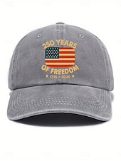abordables Gorras de béisbol-Mujer Sombrero Sombrero del 250 aniversario de Estados Unidos Gorra de Béisbol Sombrero para el sol Gorra gráfica Protección Solar Resistente al Viento Transpirable Diario Exterior Fin de semana