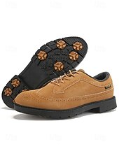 economico Scarpe da Golf da Uomo-Per uomo Vintage Sportivo Casual All'aperto Golf Microfibra Confortevole Allacciatura Nero Bianco Giallo Estate Primavera Autunno