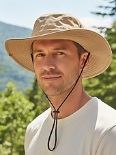 abordables Chapeaux pour hommes-Chapeau d'extérieur pour homme en polyester à séchage rapide – plusieurs couleurs – idéal pour les activités de plein air et le quotidien