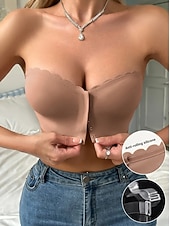 voordelige Tops-Dames Corrigerend ondergoed Modieus Eenvoudig Heldere kleur Blote rug Dagelijks Mouwloos Zwart Wit Bruin Beige Zomer Lente Herfst Winter