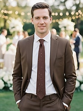 Недорогие Свадьба ACC-Мужской галстук из полиэстера с эффектом мерцания – в нескольких цветах, элегантный для свадеб и ужинов, однотонный с легким мерцающим эффектом.