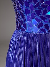 economico Abiti da Sera a Linea A-Linea ad A Strascico a Terra Abito da invitata a nozze Abito Formale Abito da sera Abito da Sera Elegante Scintillante Stile Celebrità Senza Maniche Spalline sottili Festa serale Matrimonio con