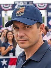 זול אביזרים-כובע בייסבול מתכוונן לגברים - חגיגות 250 שנה ויום העצמאות, מגוון צבעים, חומר פוליאסטר, מושלם לאירועים חיצוניים ולבוש חגיגי