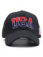  כובע בייסבול רקום לגברים של ארה"ב, רב צבעים, מתכוונן, מושלם לחגיגות 250 שנה ויום העצמאות של ארה"ב, עיצוב פטריוטי עם דגל ארה"ב